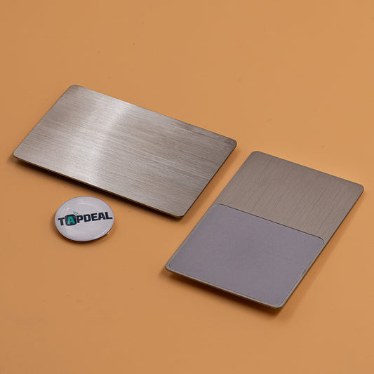 Metallic Silver Business Card